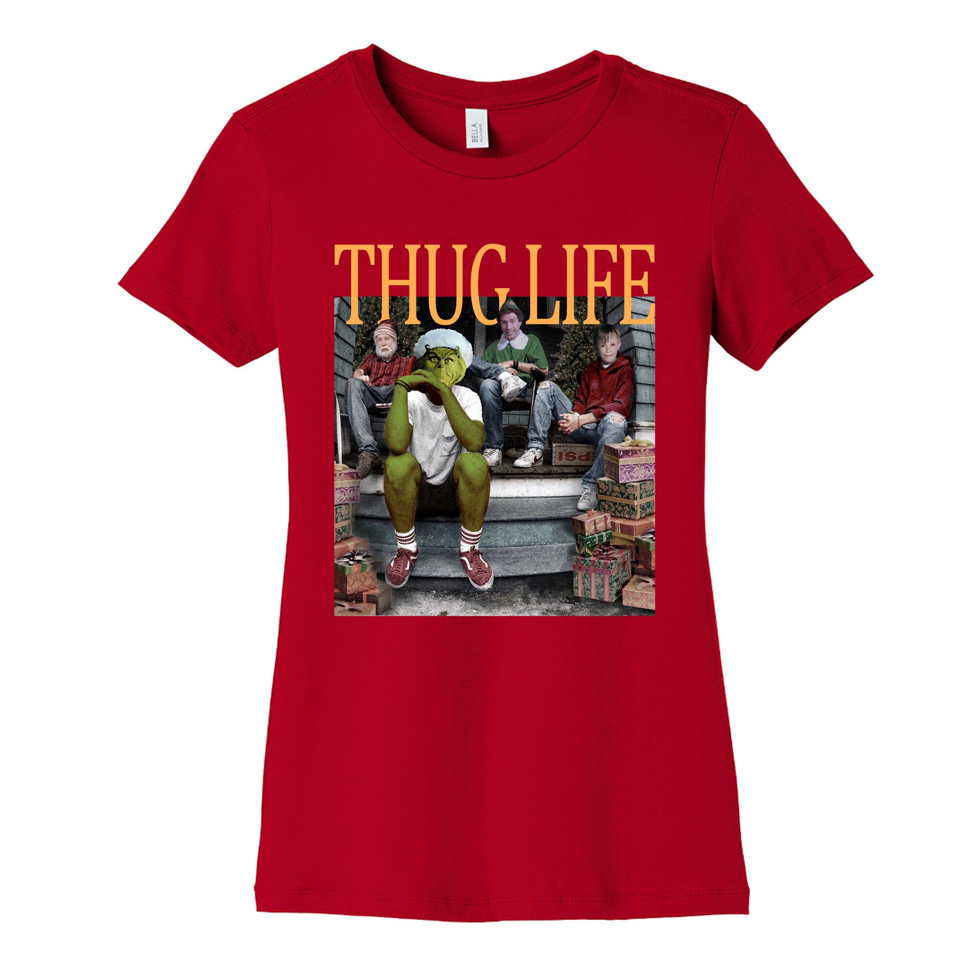 Thug Life Christmas Womens Cotton Tee